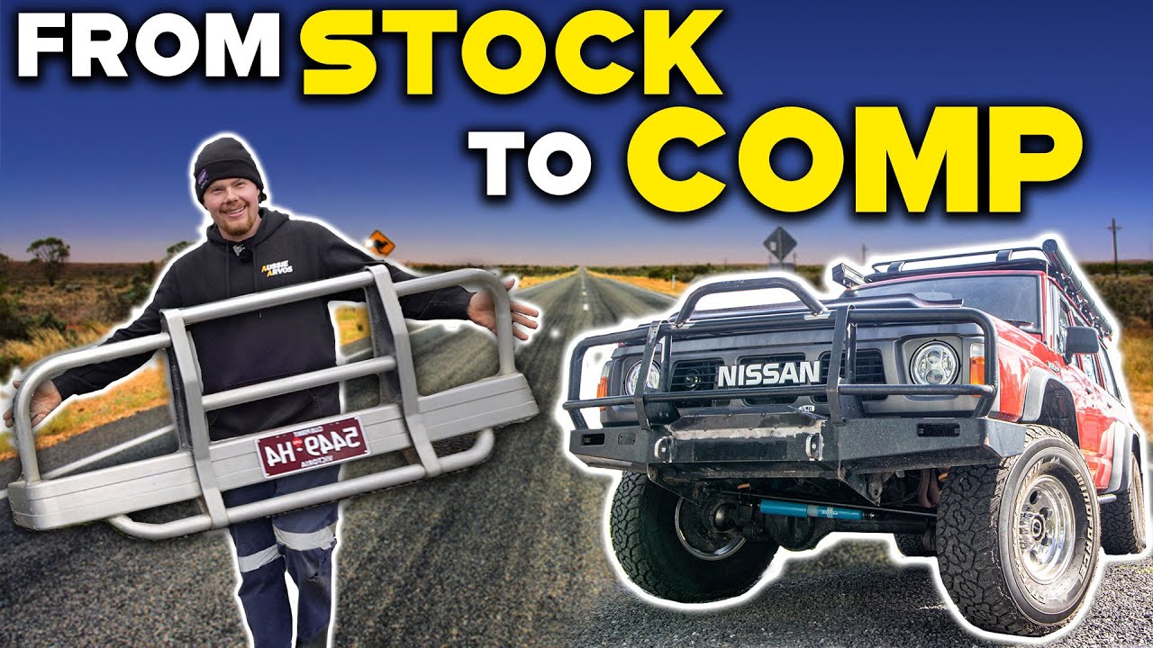 Turning a non winch bar into a CUSTOM WINCH BULL BAR Primativeness